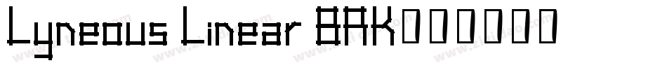 Lyneous Linear BRK字体转换